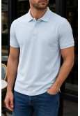 Erkek Bebe Mavisi Basic Polo Yaka Pike Tişört